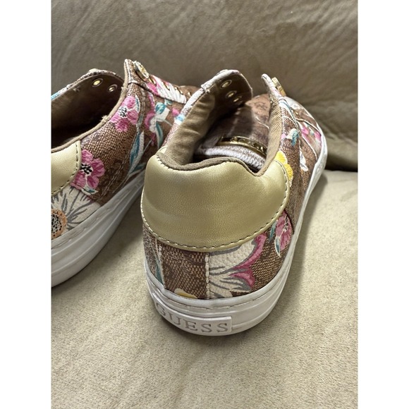 Guess Womens Loven Multicolor Floral Lace-Up Sneaker Shoes. Sz 7M. NO SHOELACES - Picture 7 of 14